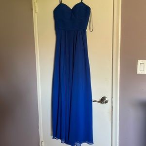 Blue evening gown dress